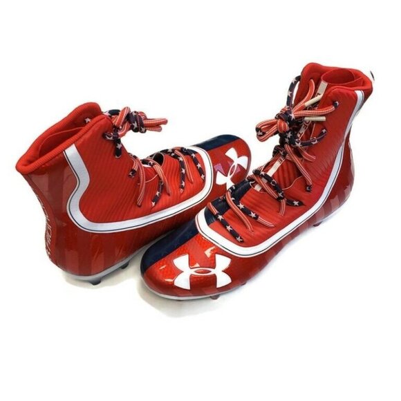 Under Armour Highlight Limited Edition USA Land Of The Free Football Cleats 10 - Picture 8 of 8